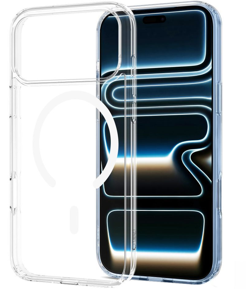 Funda MagSafe para Apple iPhone 18 Pro / 17 Pro, Tech-Protect, Flexair Hybrid con Protector de Pantalla, Transparente