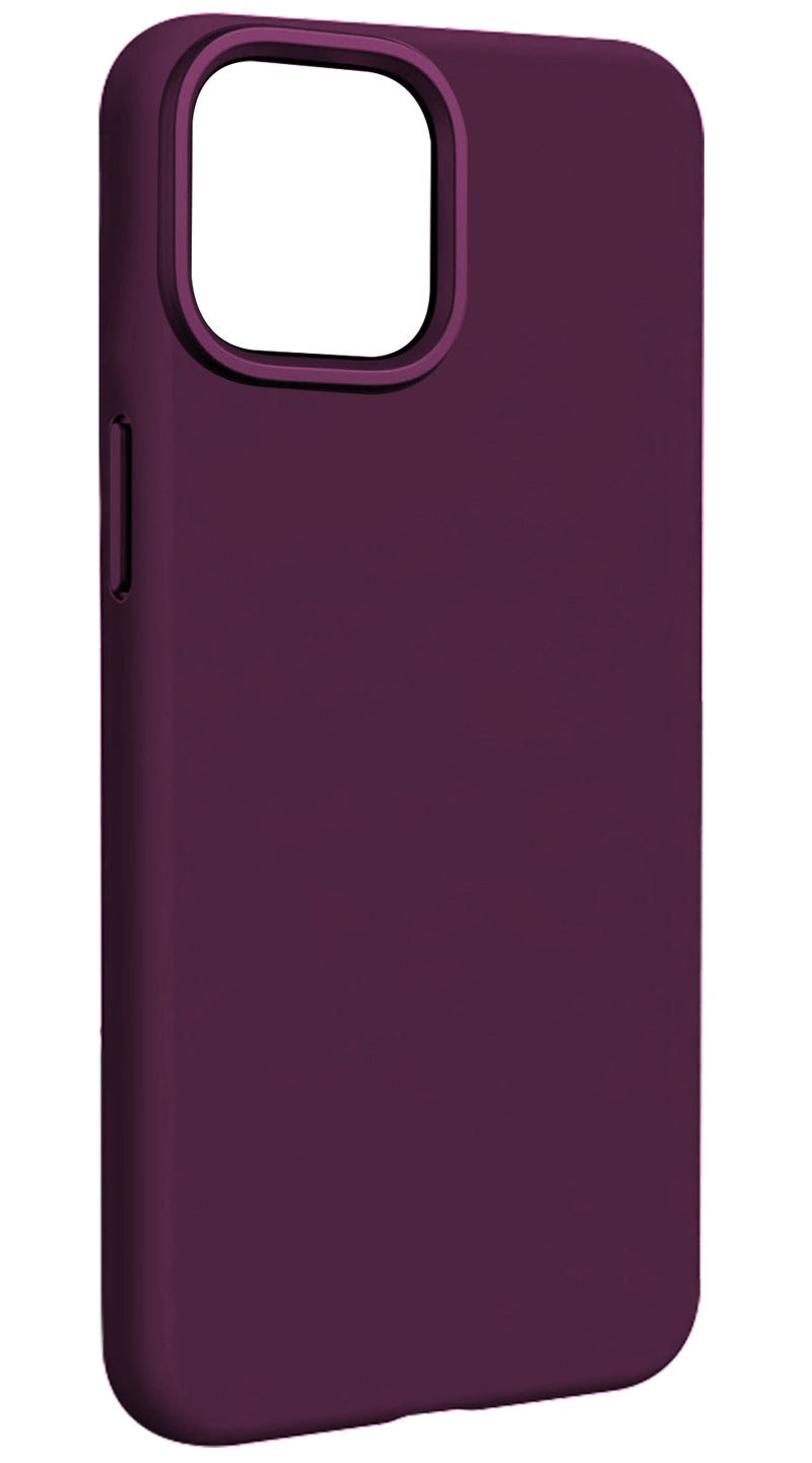 Funda MagSafe para Apple iPhone 15, Etteri, Silicone Mag, Granate
