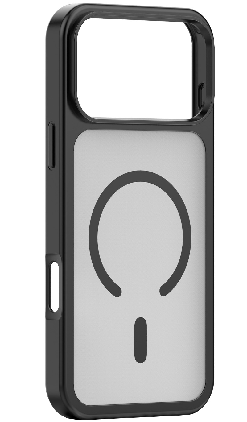 Funda MagSafe para Apple iPhone 18 Pro / 17 Pro, OEM, Mag Big Hole, negra mate