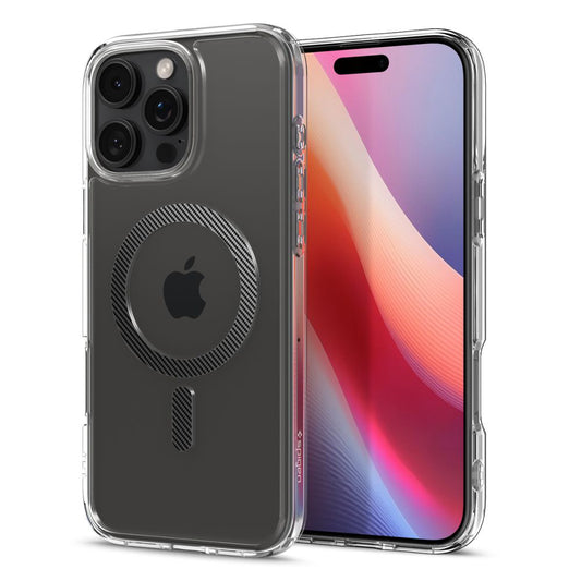 Funda MagSafe para Apple iPhone 16 Pro, Spigen, Ultra Hybrid, Gris ACS08131