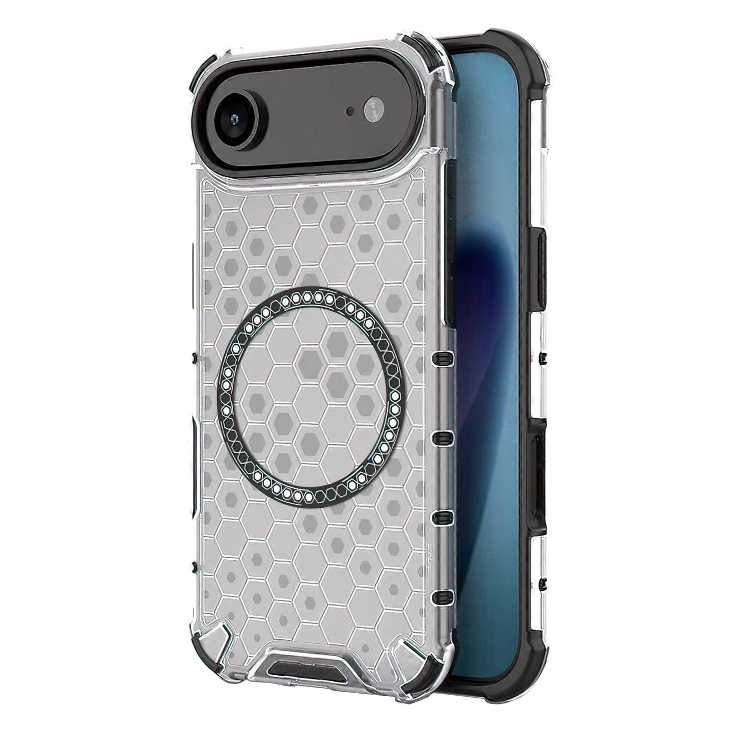 Funda MagSafe para Apple iPhone 17 Air, Techsuit, HoneyComb Shield, Blanca