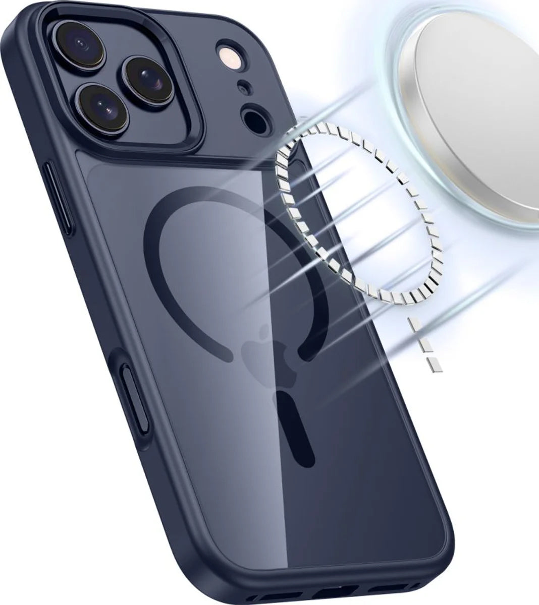 Funda MagSafe para Apple iPhone 17 Pro, Tech-Protect, Magmat, Azul Marino
