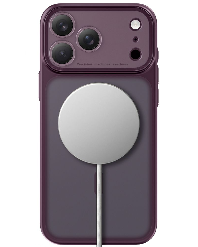 Funda MagSafe para Apple iPhone 18 Pro / 17 Pro, Tech-Protect, MagPrime CC, Granate Mate
