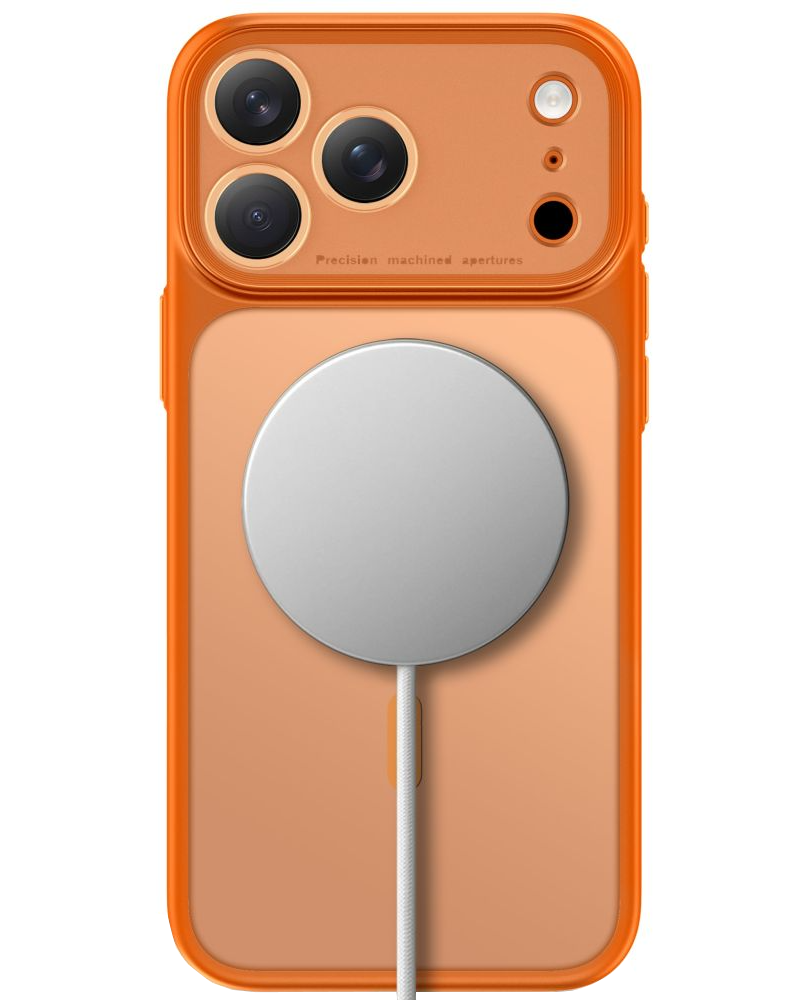 Funda MagSafe para Apple iPhone 18 Pro Max / 17 Pro Max, Tech-Protect, MagPrime CC, Naranja Mate