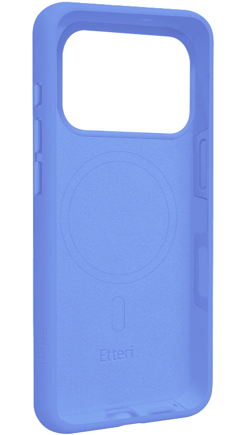Funda MagSafe para Apple iPhone 18 Pro Max / 17 Pro Max, Etteri, Silicone Mag, Azul