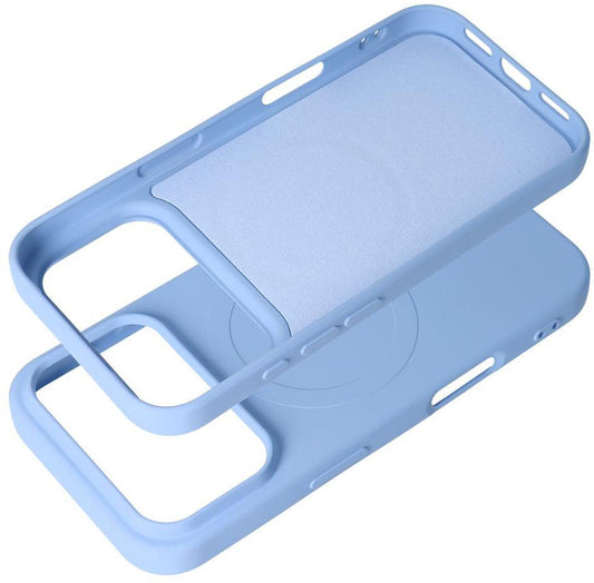 Funda MagSafe para Apple iPhone 18 Pro Max / 17 Pro Max, OEM, Silicone Mag (Big Hole), azul celeste