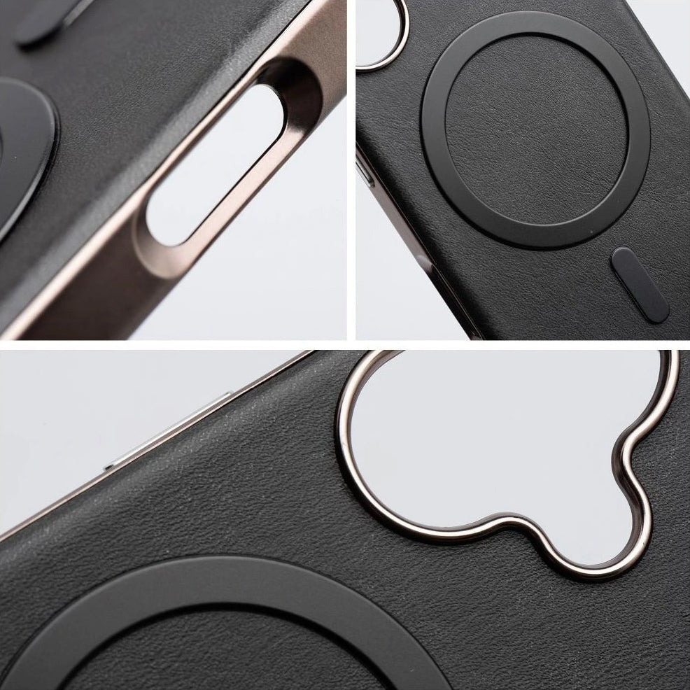 Funda MagSafe para Apple iPhone 16 Pro, OEM, Gentleman Mag, Negra
