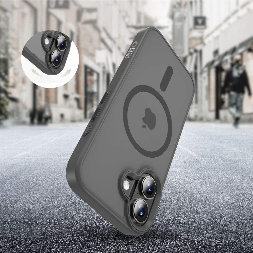 Funda MagSafe para Apple iPhone 17, Tech-Protect, Magmat, Gris Mate
