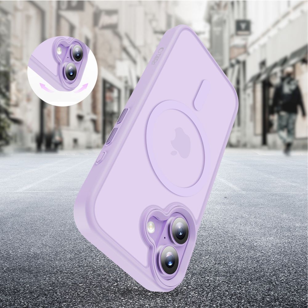 Funda MagSafe para Apple iPhone 17, Tech-Protect, Magmat, Morado Mate