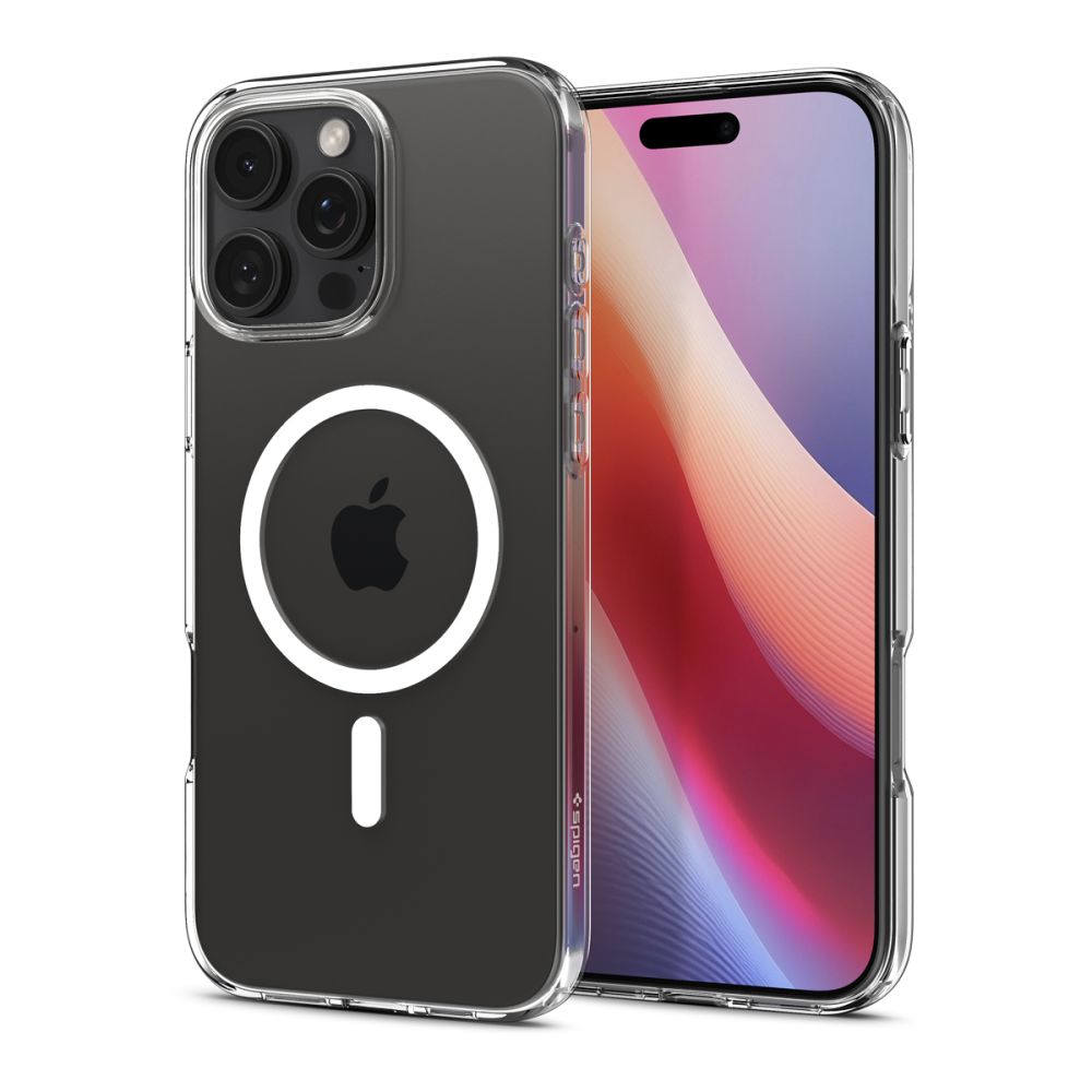 Funda MagSafe para Apple iPhone 16 Pro, Spigen, cristal líquido, transparente ACS08389