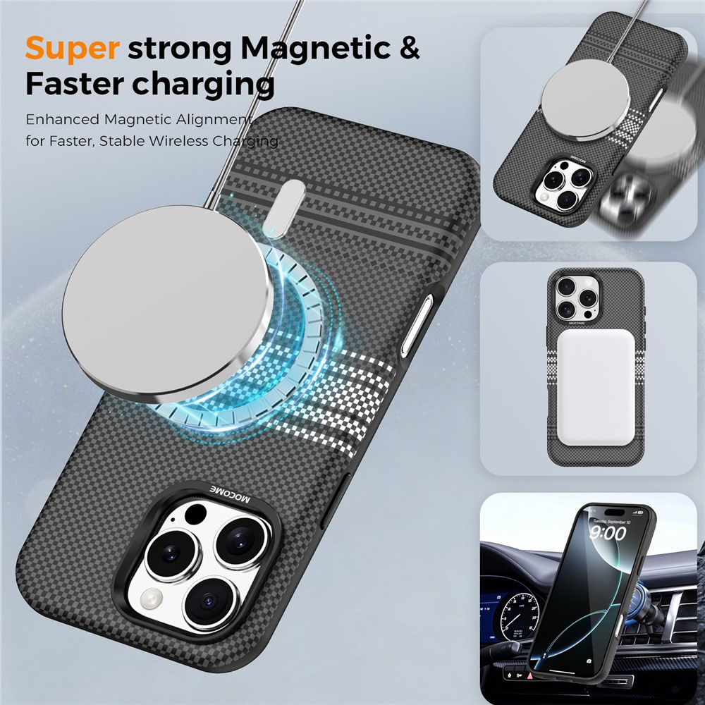 Funda MagSafe para Apple iPhone 16 Pro Max, OEM, Gradient Rainbow, Negra