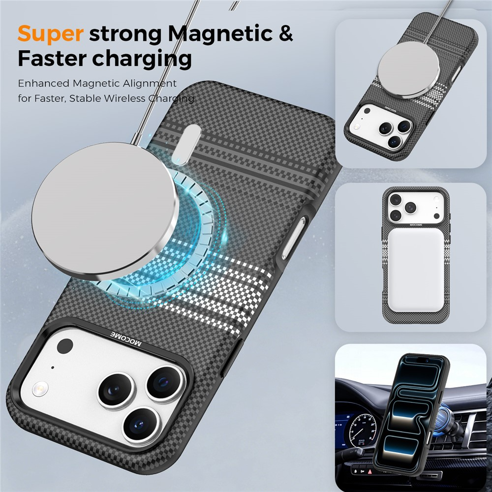 Funda MagSafe para Apple iPhone 17 Pro, OEM, Gradient Rainbow, Negra