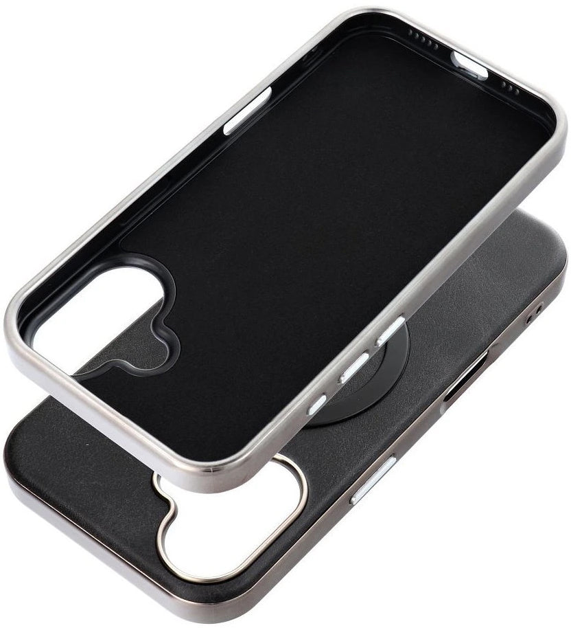 Funda MagSafe para Apple iPhone 16 Pro, OEM, Gentleman Mag, Negra