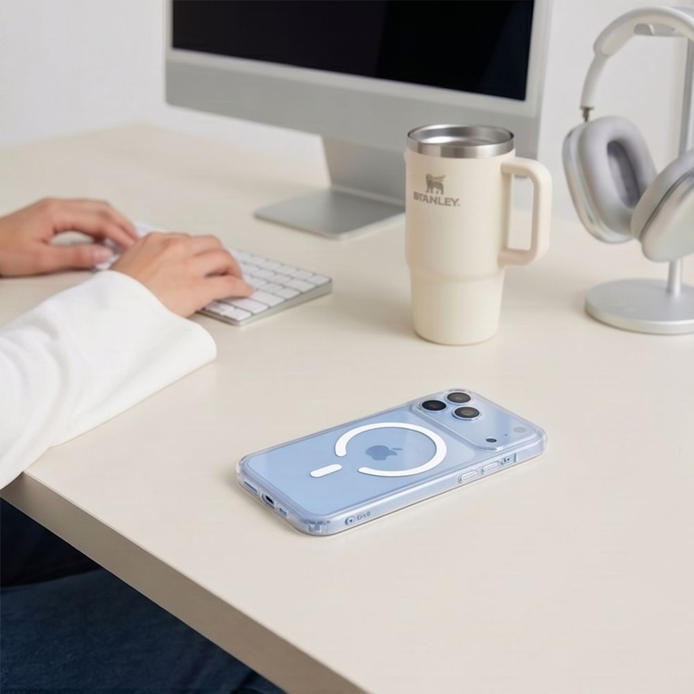 Funda MagSafe para Apple iPhone 18 Pro / 17 Pro, Tech-Protect, Flexair Hybrid con Protector de Pantalla, Transparente