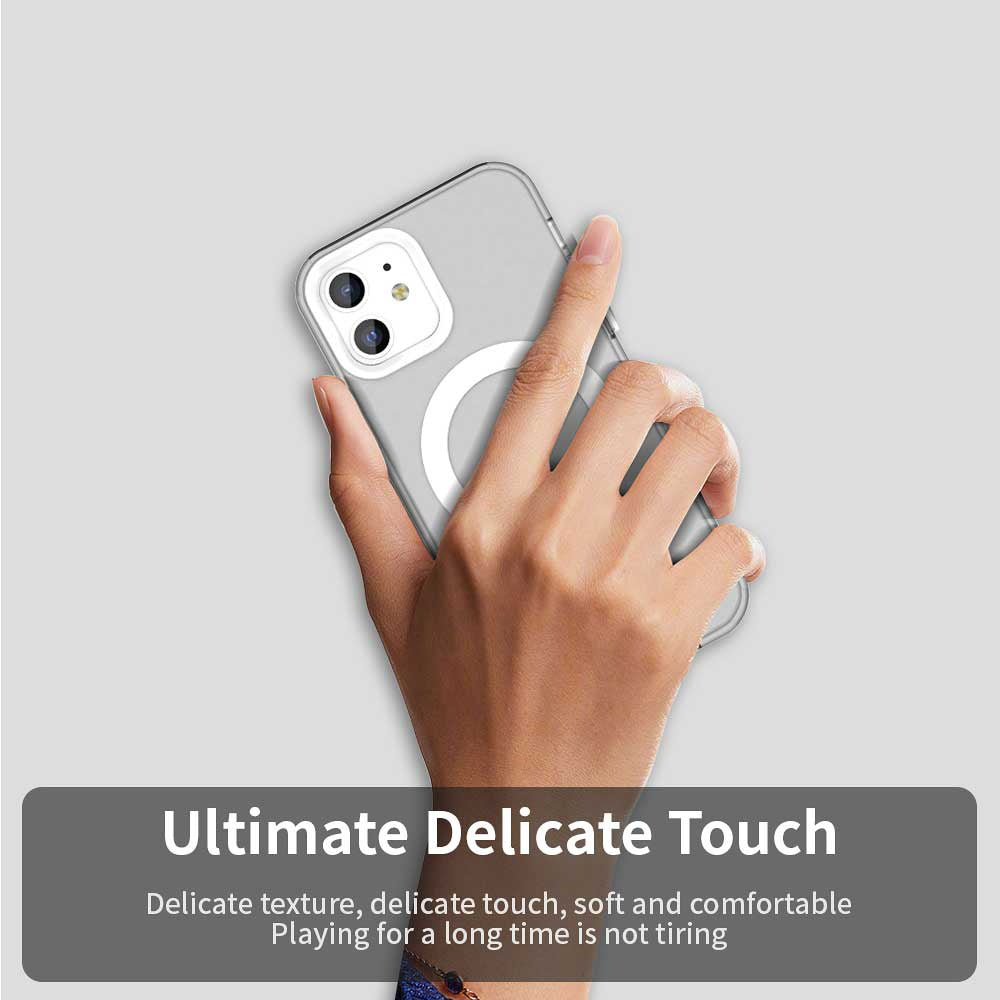 Funda MagSafe para Apple iPhone 12 / 12 Pro, Techsuit, CandyCase, Blanca