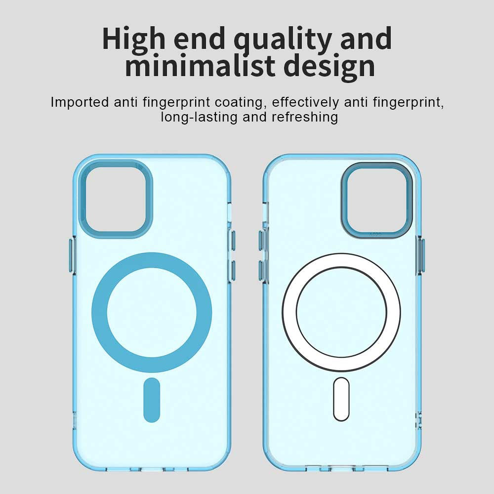 Funda MagSafe para Apple iPhone 12 / 12 Pro, Techsuit, CandyCase, Azul
