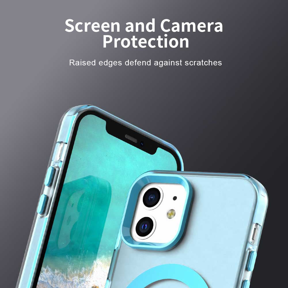 Funda MagSafe para Apple iPhone 12 / 12 Pro, Techsuit, CandyCase, Azul