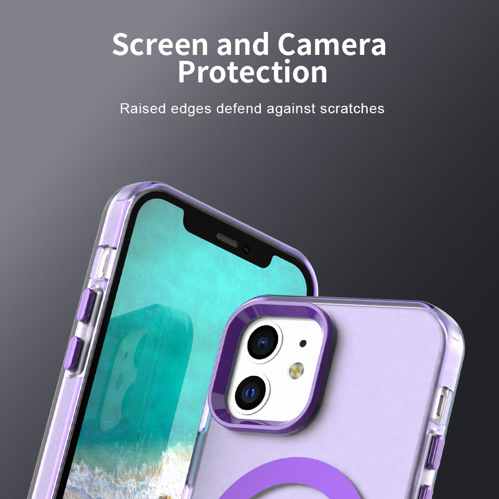 Funda MagSafe para Apple iPhone 12 / 12 Pro, Techsuit, CandyCase, Morado