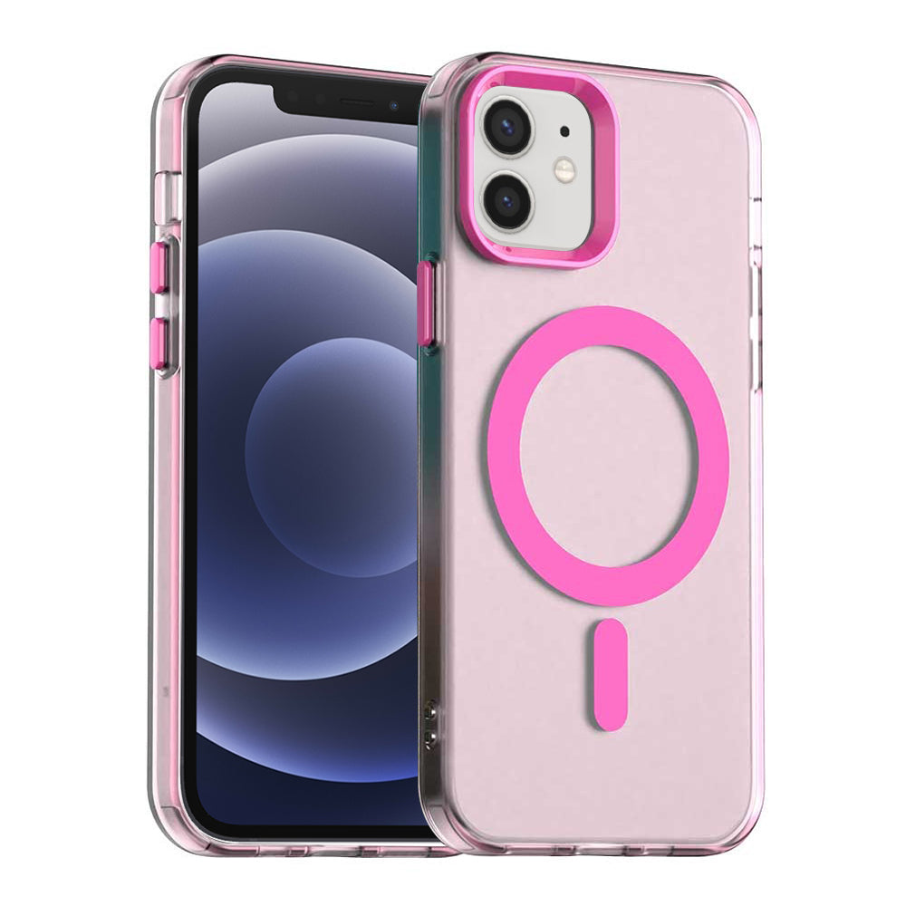 Funda MagSafe para Apple iPhone 12 / 12 Pro, Techsuit, CandyCase, Rosa