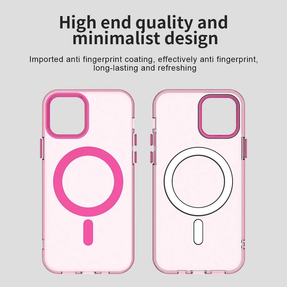 Funda MagSafe para Apple iPhone 12 / 12 Pro, Techsuit, CandyCase, Rosa
