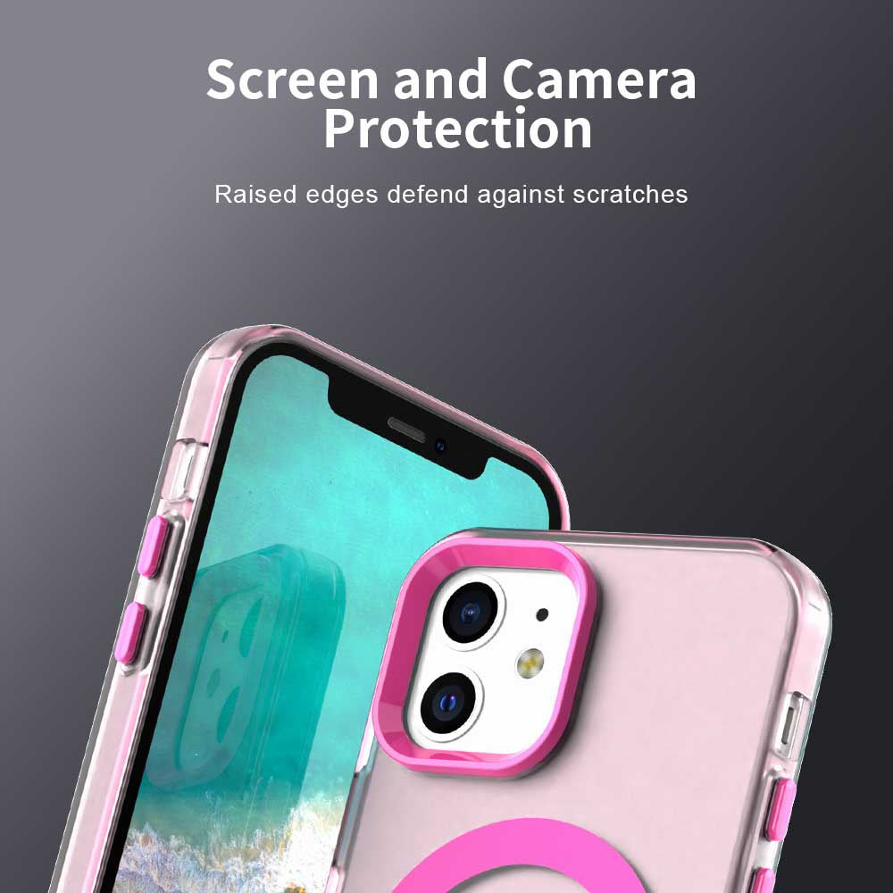 Funda MagSafe para Apple iPhone 12 / 12 Pro, Techsuit, CandyCase, Rosa