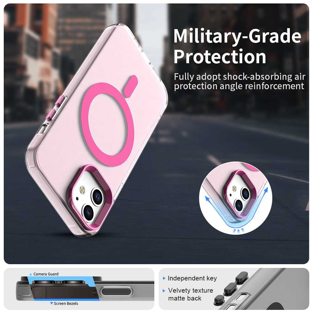 Funda MagSafe para Apple iPhone 12 / 12 Pro, Techsuit, CandyCase, Rosa