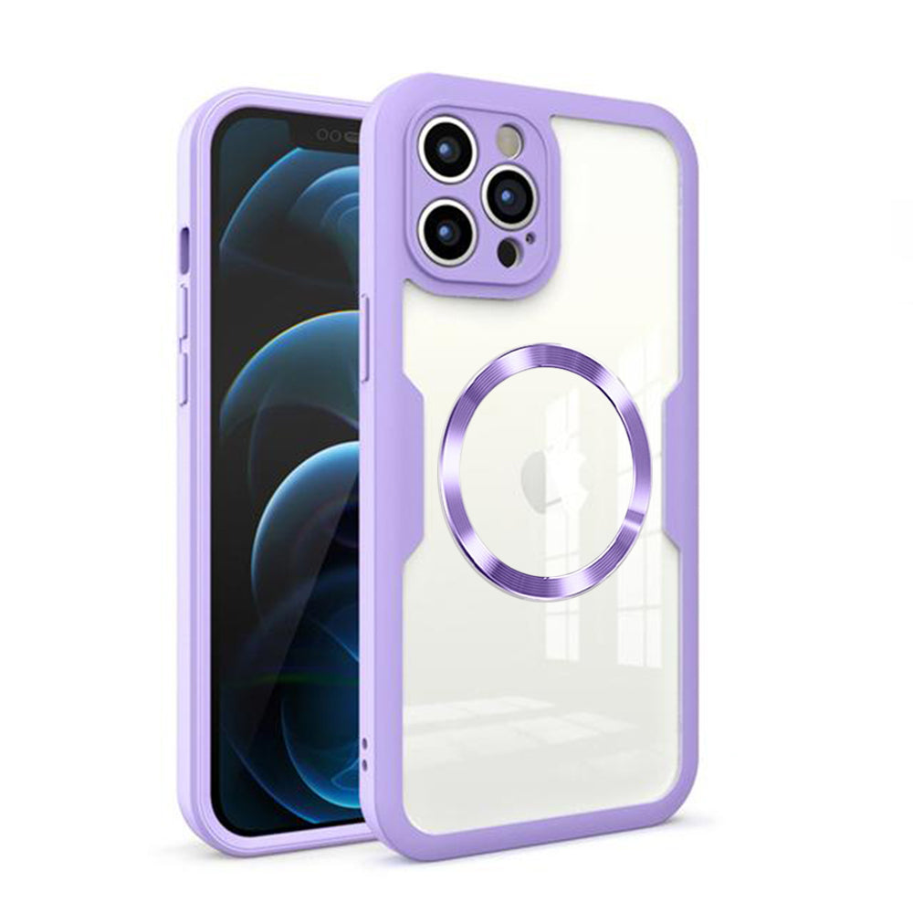 Funda MagSafe para Apple iPhone 12 Pro Max, Techsuit, ColorVerse 360, Morado