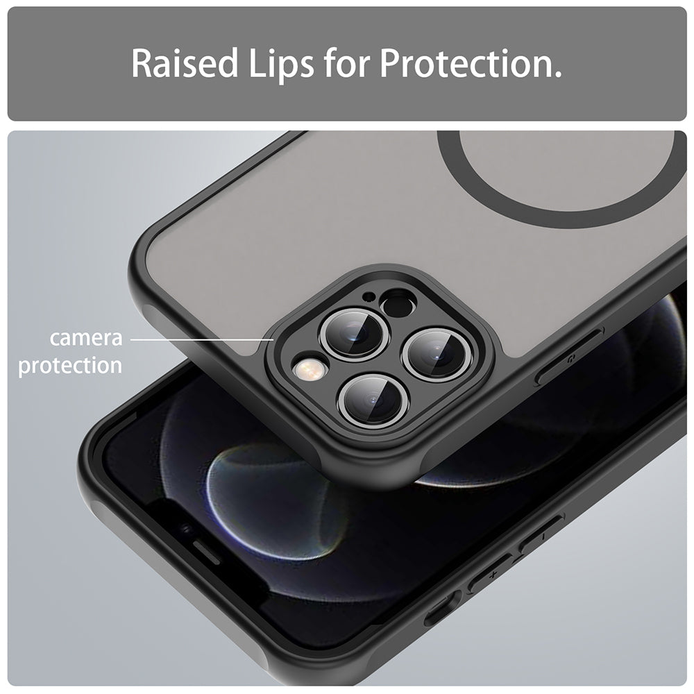 Funda MagSafe para Apple iPhone 12 Pro, Techsuit, HaloFrost II, Negra