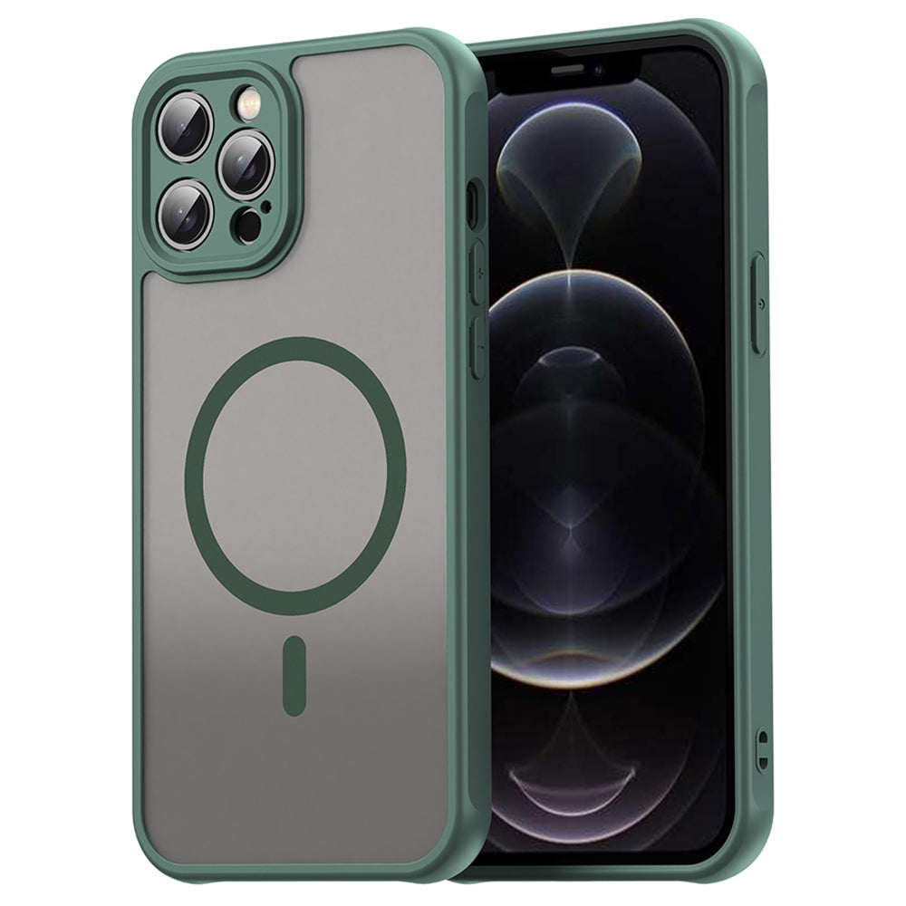 Funda MagSafe para Apple iPhone 12 Pro, Techsuit, HaloFrost II, Verde