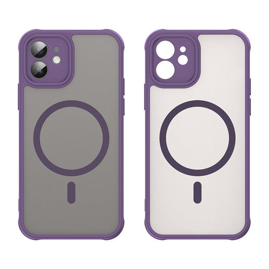 Funda MagSafe para Apple iPhone 12, Techsuit, HaloFrost II, Morado