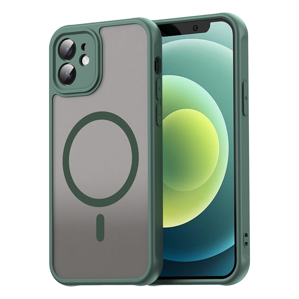 Funda MagSafe para Apple iPhone 12, Techsuit, HaloFrost II, Verde