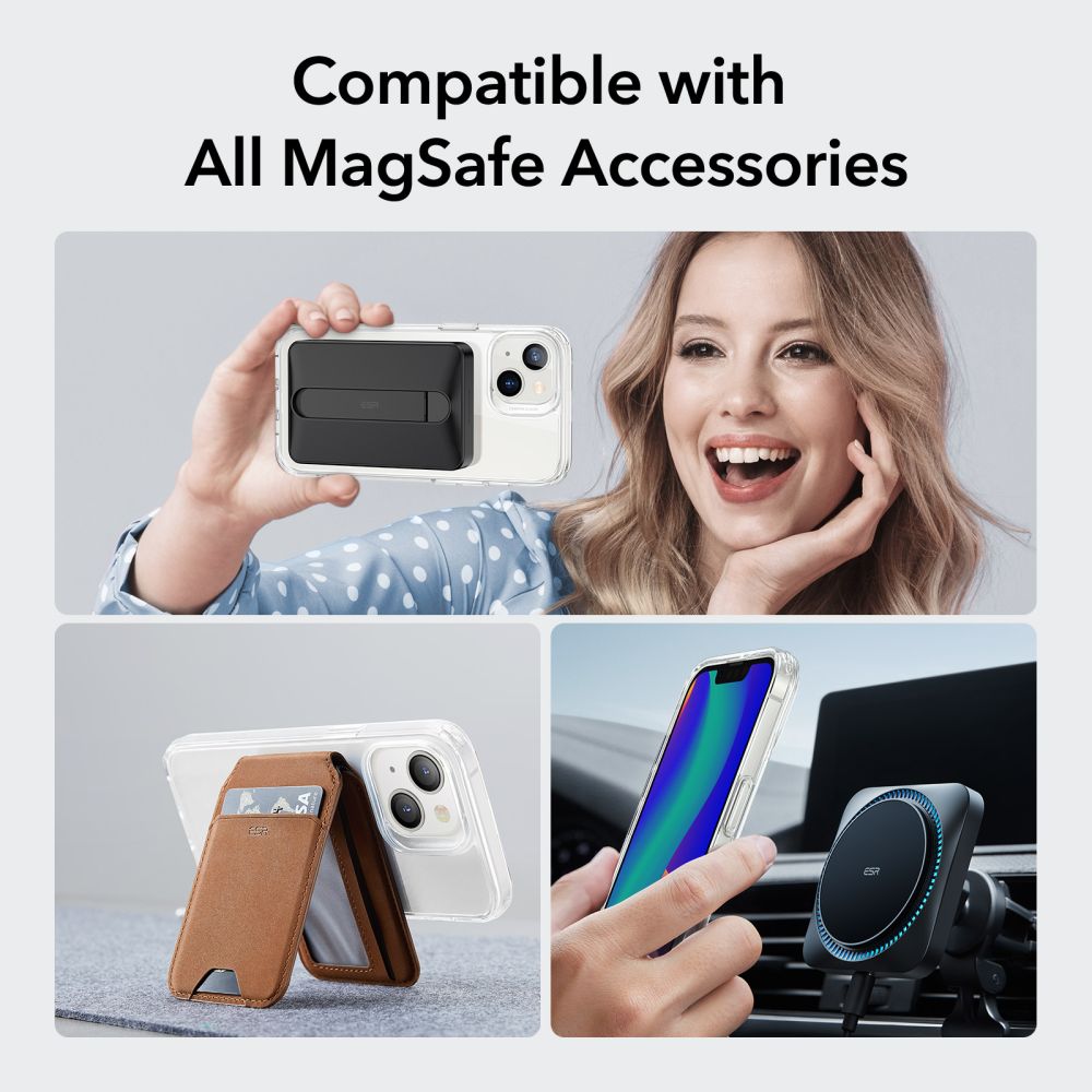 Funda MagSafe para Apple iPhone 14 / 13, ESR, Classic Hybrid, Transparente
