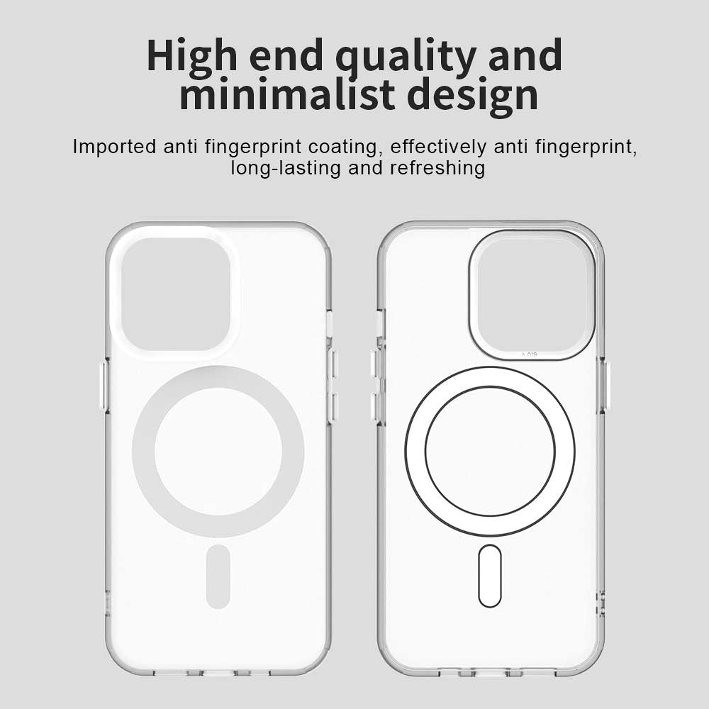 Funda MagSafe para Apple iPhone 13 Pro Max, Techsuit, CandyCase, Blanca