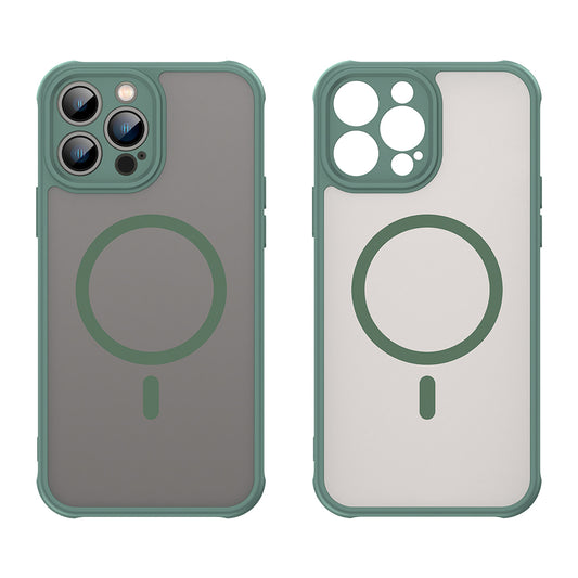 Funda MagSafe para Apple iPhone 13 Pro Max, Techsuit, HaloFrost II, Verde