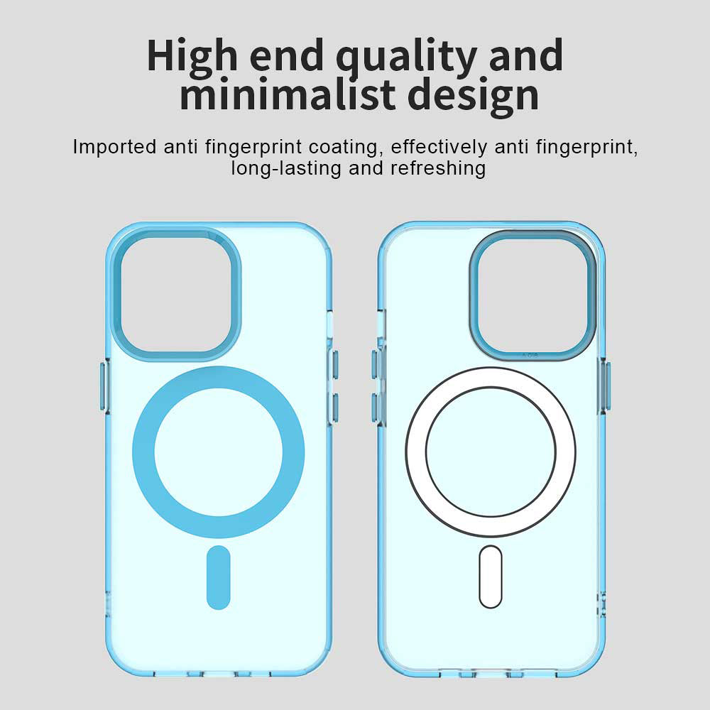 Funda MagSafe para Apple iPhone 13 Pro, Techsuit, CandyCase, Azul