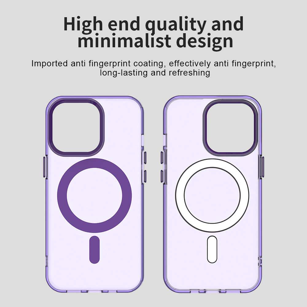 Funda MagSafe para Apple iPhone 13 Pro, Techsuit, CandyCase, Morado