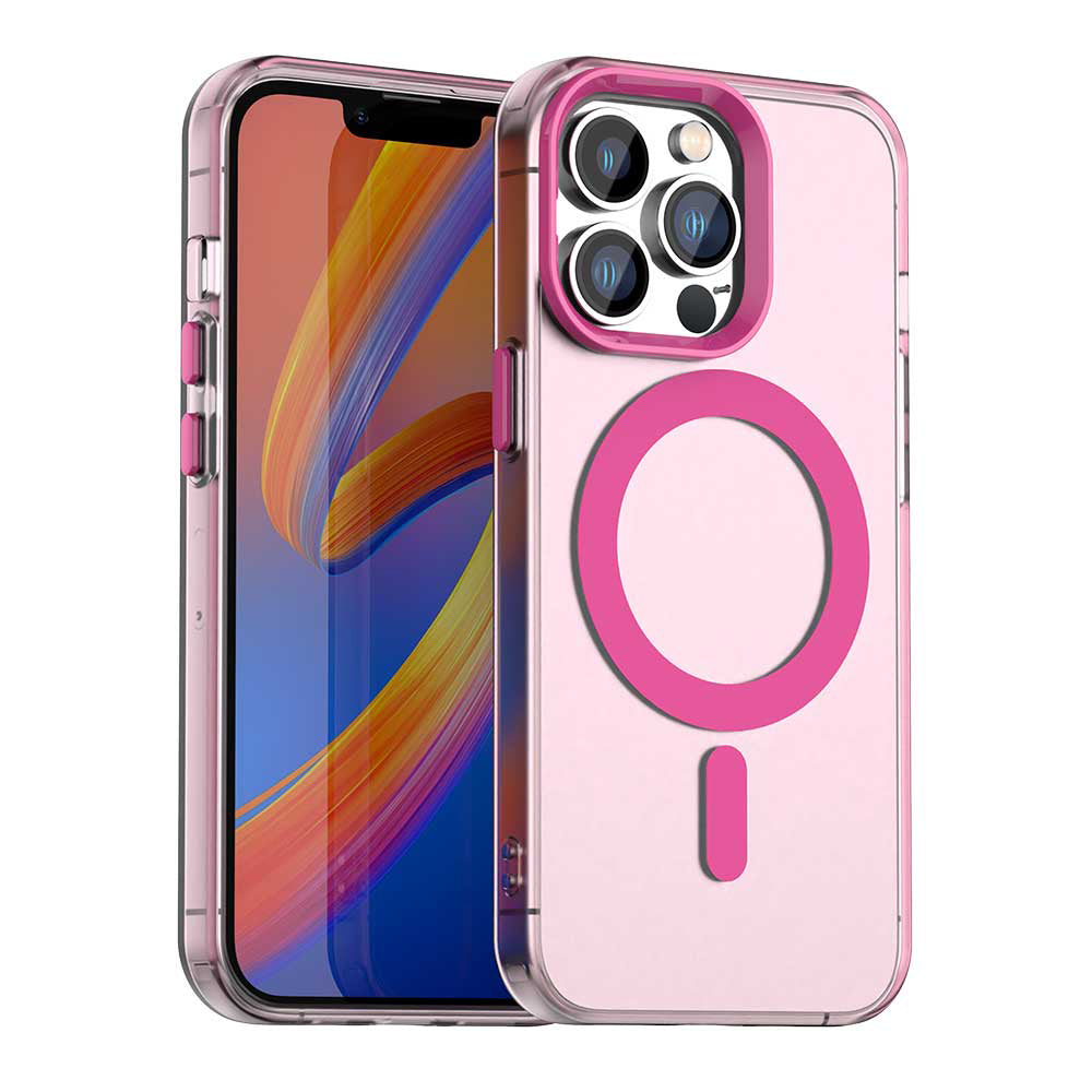 Funda MagSafe para Apple iPhone 13 Pro, Techsuit, CandyCase, Rosa