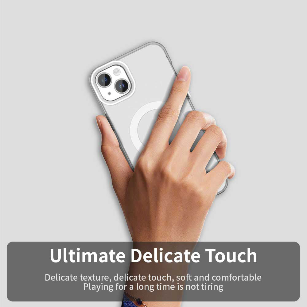 Funda MagSafe para Apple iPhone 13, Techsuit, CandyCase, Blanca