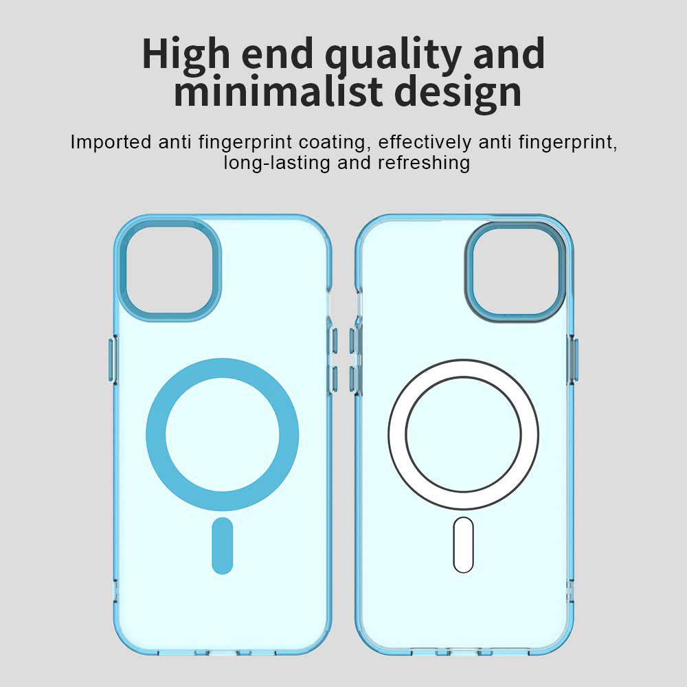 Funda MagSafe para Apple iPhone 13, Techsuit, CandyCase, Azul