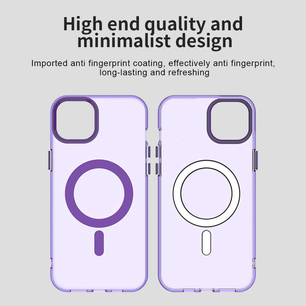 Funda MagSafe para Apple iPhone 13, Techsuit, CandyCase, Morado