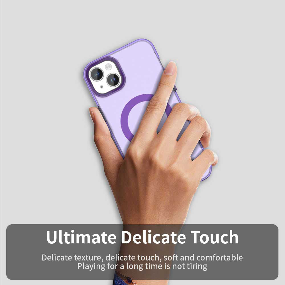 Funda MagSafe para Apple iPhone 13, Techsuit, CandyCase, Morado
