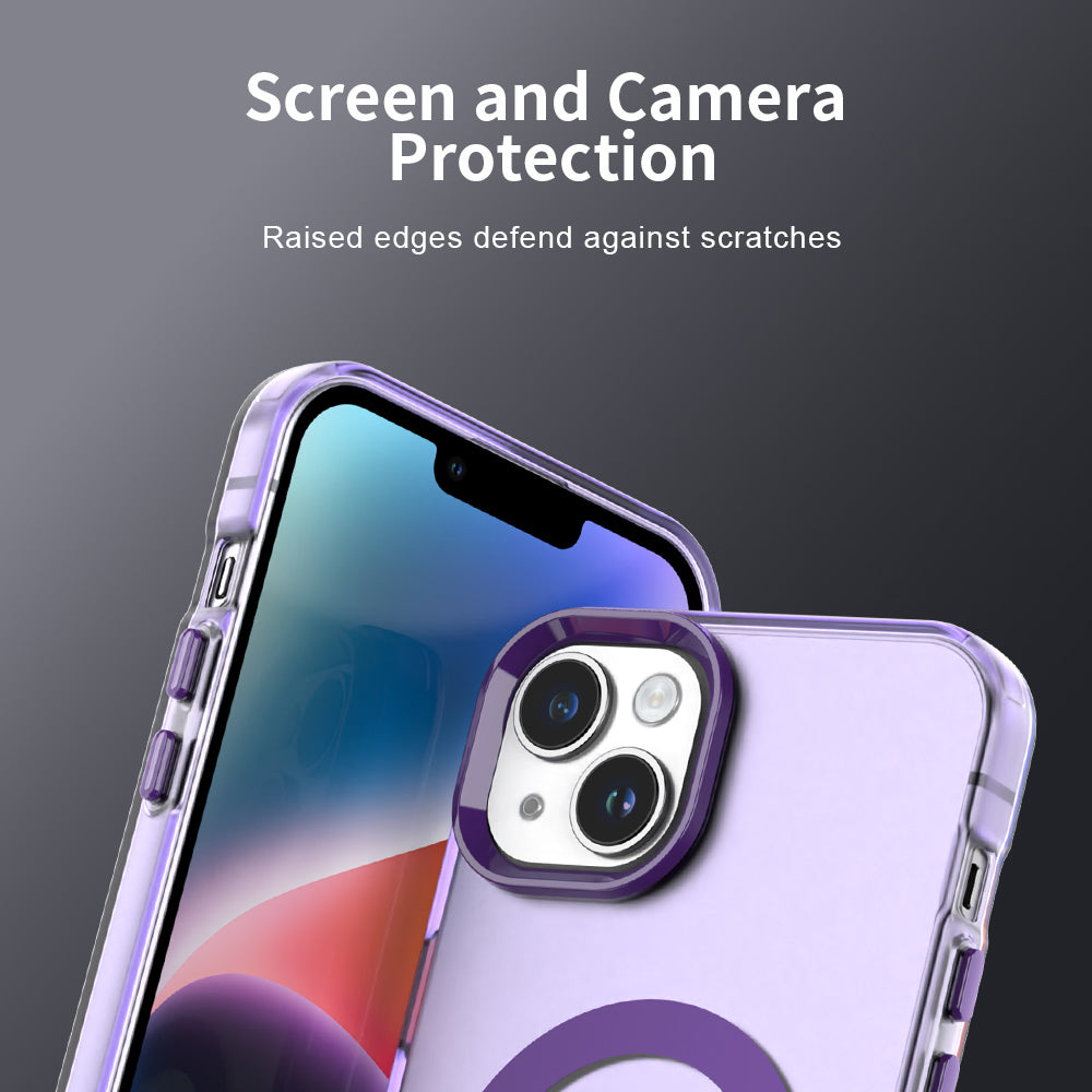 Funda MagSafe para Apple iPhone 13, Techsuit, CandyCase, Morado