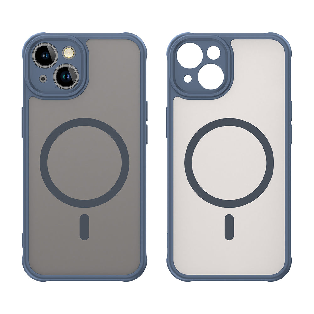 Funda MagSafe para Apple iPhone 13, Techsuit, HaloFrost II, Azul marino