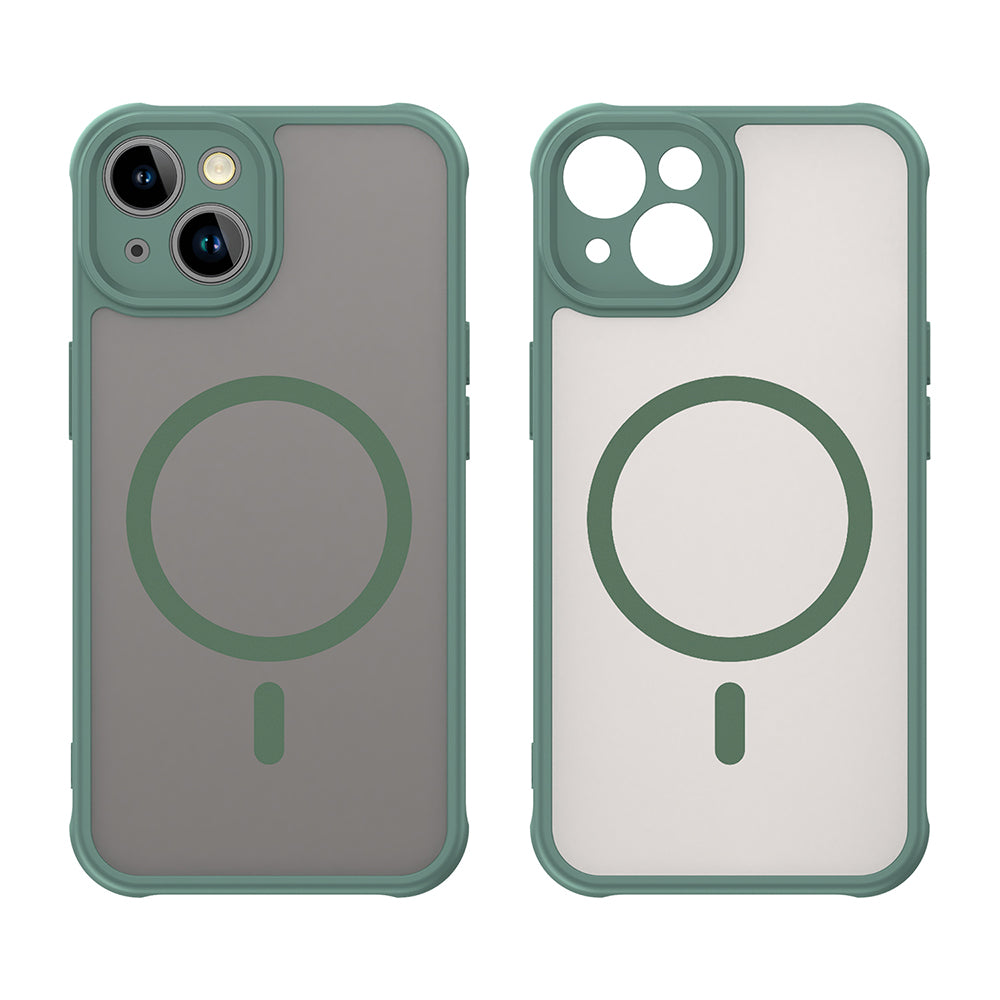 Funda MagSafe para Apple iPhone 13, Techsuit, HaloFrost II, Verde