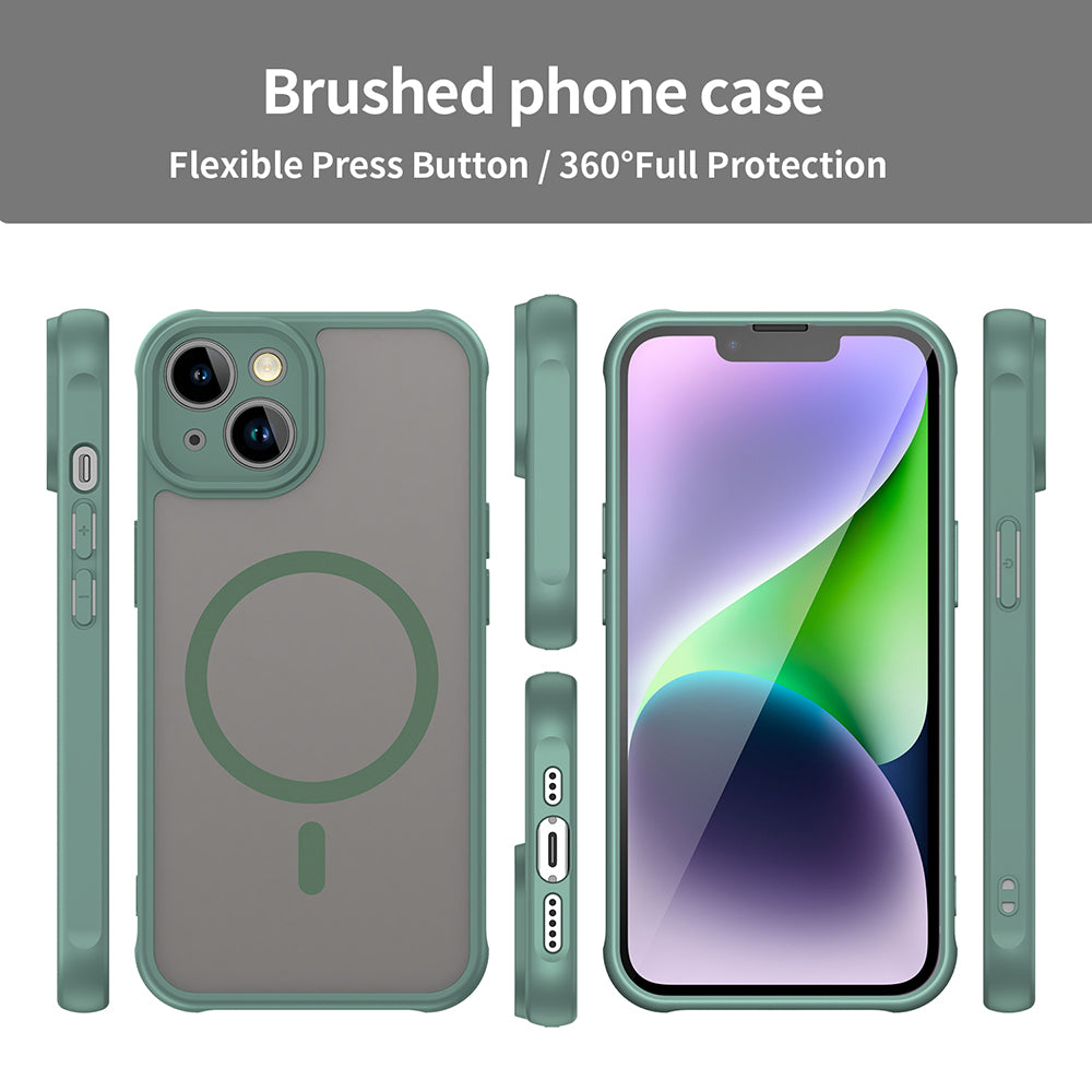 Funda MagSafe para Apple iPhone 13, Techsuit, HaloFrost II, Verde