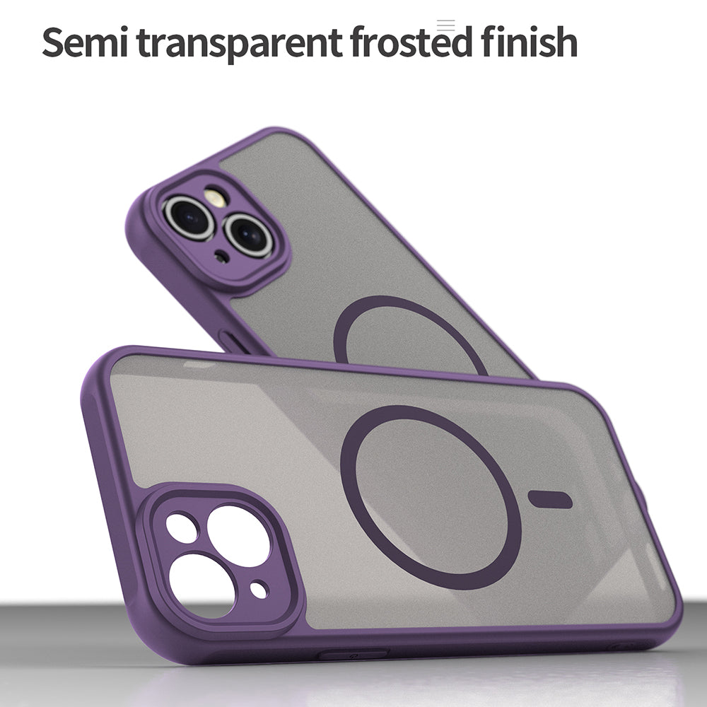 Funda MagSafe para Apple iPhone 14 Plus, Techsuit, HaloFrost II, Morado