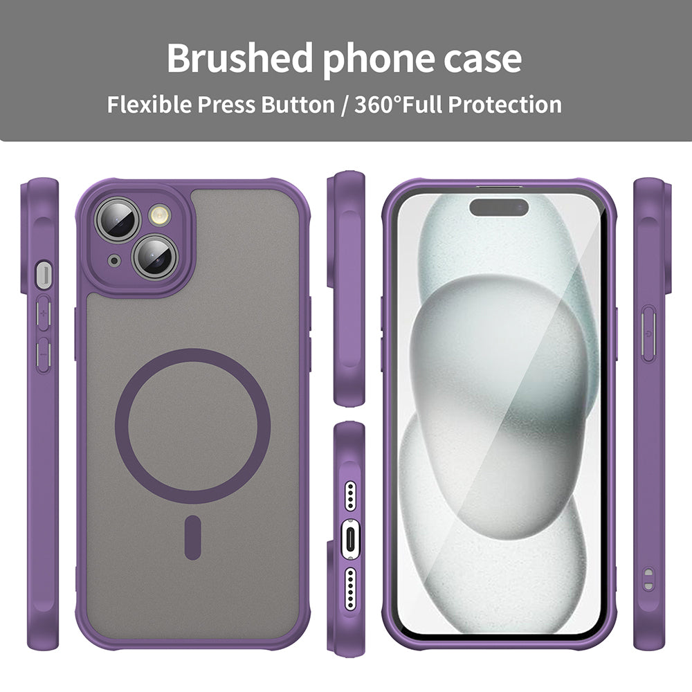Funda MagSafe para Apple iPhone 14 Plus, Techsuit, HaloFrost II, Morado
