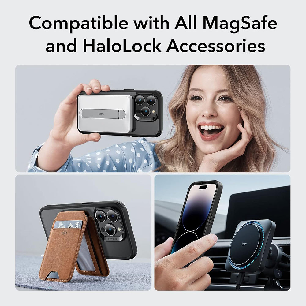 Funda MagSafe para Apple iPhone 14 Pro, ESR, Classic Hybrid, Negra Satinada