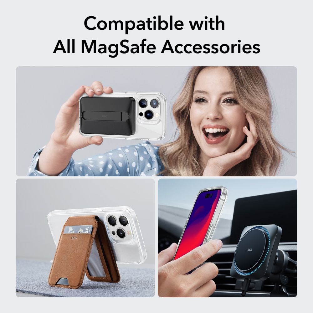 Funda MagSafe para Apple iPhone 14 Pro, ESR, Classic Hybrid, Transparente