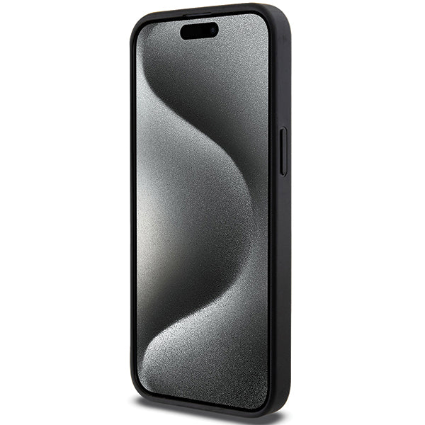 Funda MagSafe para Apple iPhone 14 Pro Max, Karl Lagerfeld, Saffiano Gripstand Choupette, Negra